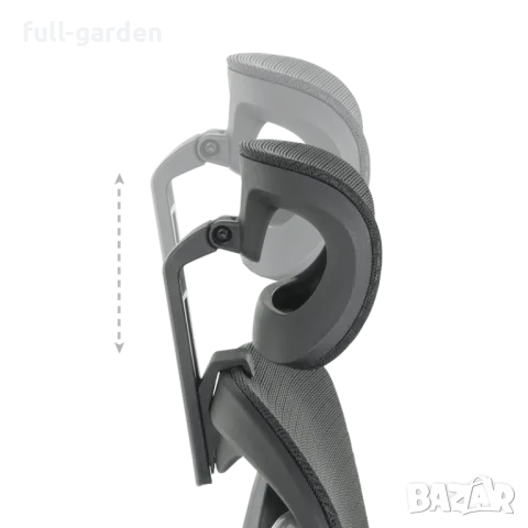 Ергономичен стол COLMAR - черен, снимка 9 - Столове за офис - 19286679