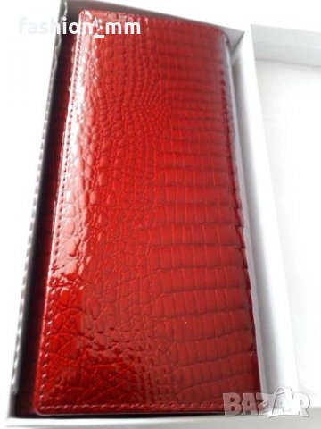 Кожено италия портмоне естествена кожа и лак, снимка 4 - Портфейли, портмонета - 27913057