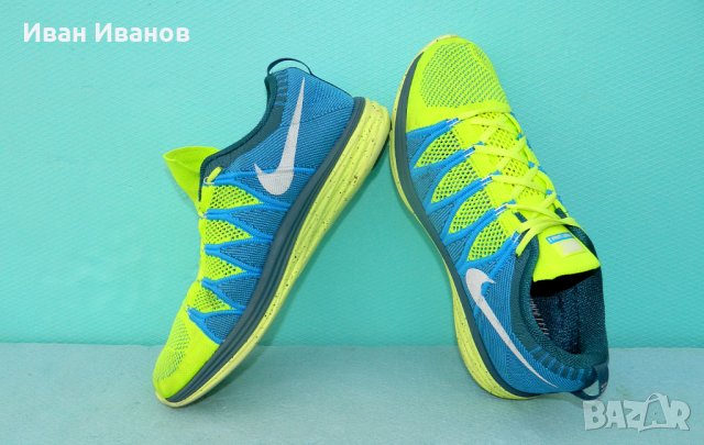 маратонки Nike Flyknit Lunar 2 Volt  номер 45, снимка 10 - Маратонки - 32796393