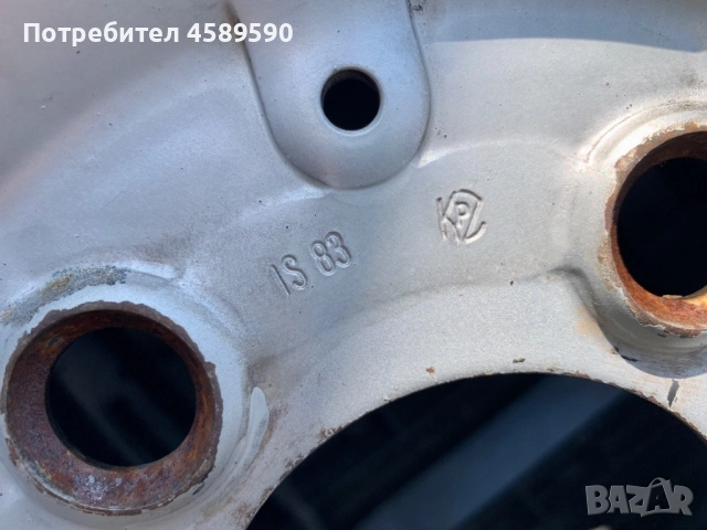4бр.Оригинални железни джанти 15цола 5x130 за Mercedes Sprinter,Vw LT, снимка 10 - Гуми и джанти - 51808893