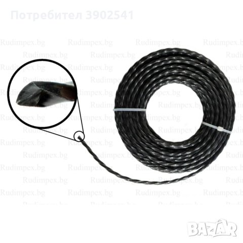 Корда за бензинов тример за трева - 2.4мм - 15м