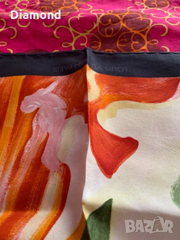 Louis Vuitton vintage scarf оригинален шал, снимка 7 - Шалове - 33119707