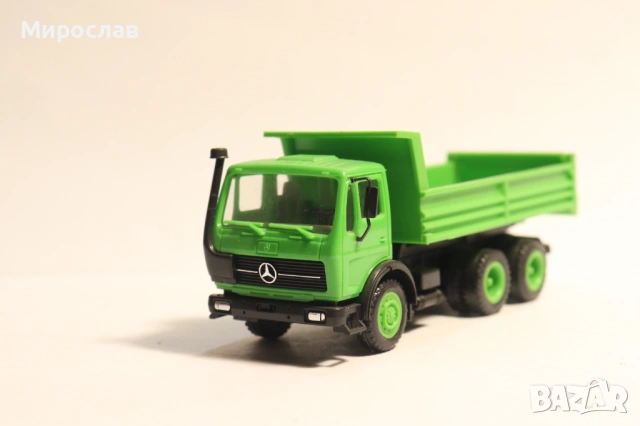 HERPA H0 1/87 MERCEDES САМОСВАЛ ГОНДОЛА КАМИОН МОДЕЛ, снимка 3 - Колекции - 53385668