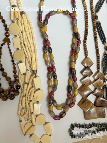 Лот от 15 броя гердани (8 са с естествени камъни), снимка 5 - Колиета, медальони, синджири - 51233040