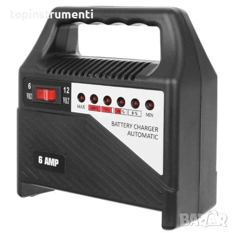 Зарядно за акумулатори автоматично, 6V/12V, ток зареждане 6A, XTROBB 011050, снимка 3 - Други инструменти - 42960645