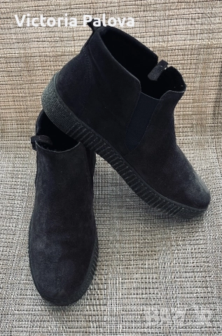 Оригинални велурени CHELSEA боти, GABOR LOURDES, снимка 11 - Дамски боти - 52878852