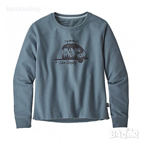 Patagonia Simply Uprisal Crew Sweatshirt Blue - страхотна дамска блуза, снимка 2 - Блузи с дълъг ръкав и пуловери - 37076898