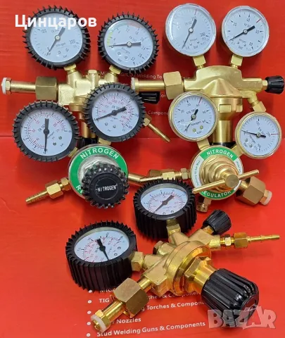 Азот регулатори 10÷100bar, редуцир, бутилки 1÷10л, преход климатик, редукции , снимка 3 - Индустриална техника - 50322232