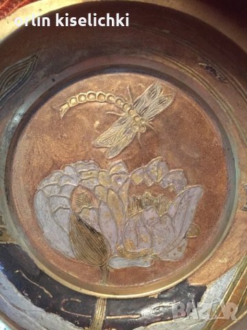 Месинг с гравюра, снимка 2 - Декорация за дома - 28204028