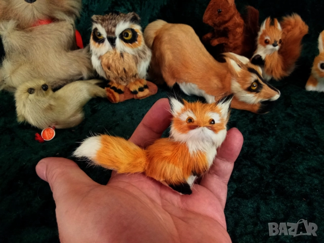 Плюшени играчки - Занаяти с кожа,лисица,тюлен,бухал,катерица, снимка 9 - Колекции - 51464721