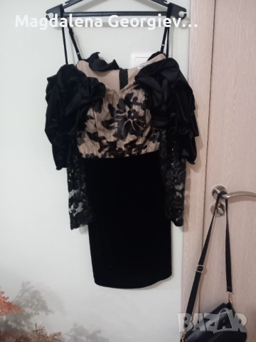 Официална рокля! Носена само веднъж. Купена е 120лв. Продавам я 80лв. M p-p, снимка 2 - Рокли - 51977759