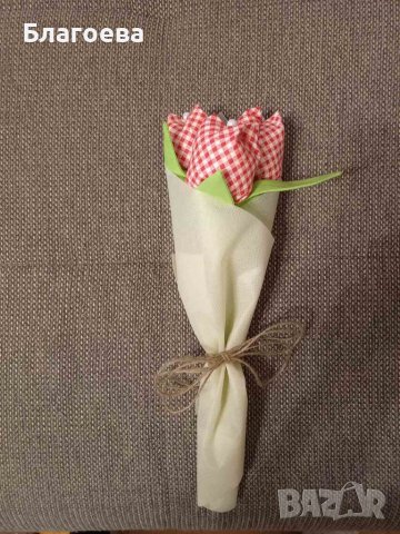 Лалета от плат , снимка 5 - Декорация за дома - 37936465