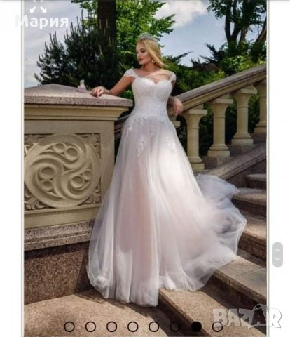 Булчинска рокля с шлейф Hadassa, снимка 3 - Сватбени рокли - 33107561
