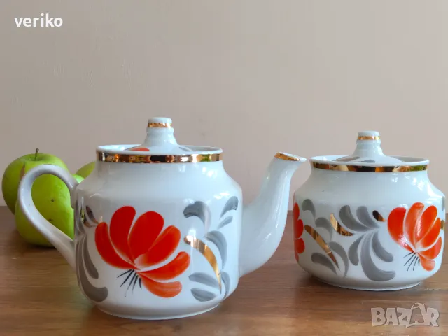 Чайник и захарница "Вербилки"