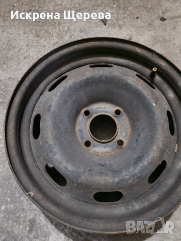Стоманени джанти 15 ' от Пежо 307 с четири болта плюс тасове, снимка 5 - Части - 52637399