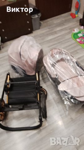Бебешка количка Tutek DIAMOS VX Rose and gold DVXECO7, снимка 7 - Детски колички - 43785471