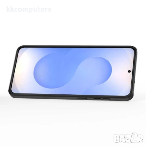 Samsung Galaxy S25 Edge Magnetic Case Lens /Kickstand PC + TPU Удароустойчив Ring Holder Калъф и Про, снимка 3 - Калъфи, кейсове - 51405299