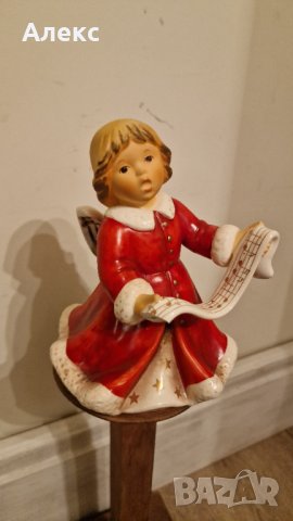 Голям порцеланов Коледен ангел– Goebel, снимка 2 - Колекции - 43454102