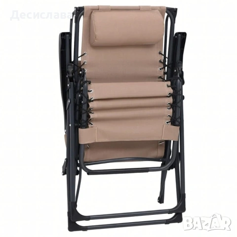 Сгъваем градински шезлонг с нулева гравитация и сенник – комфорт за пълна релаксация, снимка 9 - Градински мебели, декорация  - 53050940