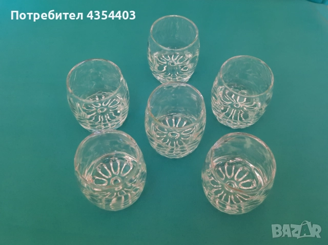 Винтидж чашки за ракия - 6 броя, снимка 4 - Чаши - 52418331