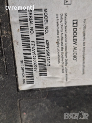 TCon BOARD ,6870C-0532A 6871L-3806B ,за 43-инчов телевизор PHILIPS Модел 43PFS5823/12 , с дисплей TP, снимка 5 - Части и Платки - 51920144