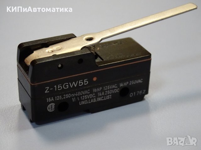 Краен изключвател OMRON Z15GW55 15A, 250V AC limit switch, снимка 8 - Резервни части за машини - 38282827