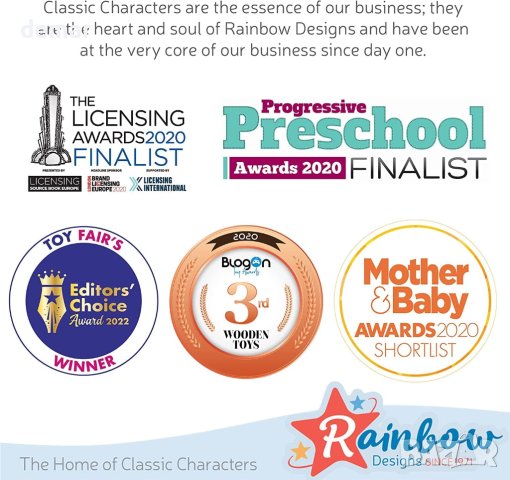 Peter Rabbit - мека играчка с класически герои със звездно нощно небе, снимка 7 - Плюшени играчки - 43581495