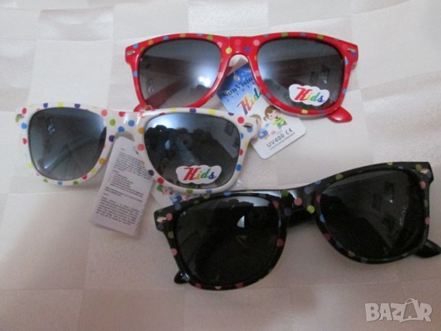 Разпродажба-3 броя нови детски слънчеви очила, UV 400, снимка 4 - Други - 32866032