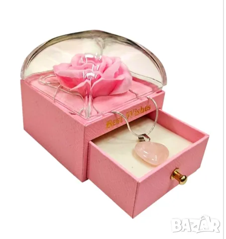 Оригинален подарък за жена - Перла на късмета със златен синджир, снимка 12 - Колиета, медальони, синджири - 49974618