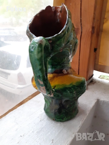 Калъпена кана троянска керамика Цар Фердинант, снимка 4 - Антикварни и старинни предмети - 53413789