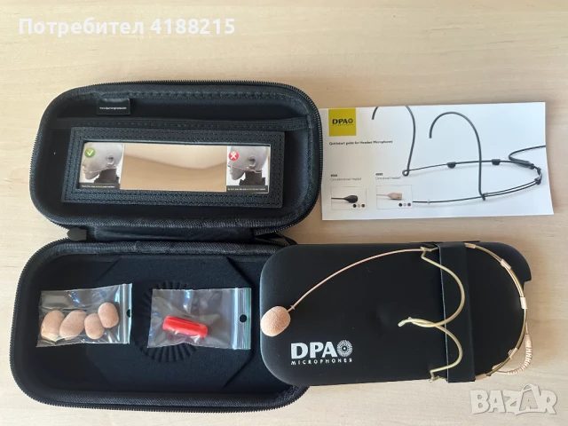 Микрофон / Headset Microphone DPA 4088-DC-A-F10-LH, снимка 3 - Микрофони - 50236291
