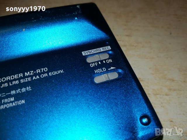 SONY MZ-R70 MINIDISC RECORDER-MADE IN JAPAN, снимка 17 - MP3 и MP4 плеъри - 28592869