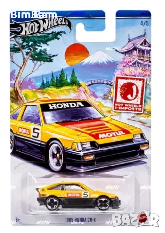 Оригинална колекционерска количка Hot Wheels 1985 Honda CR-X