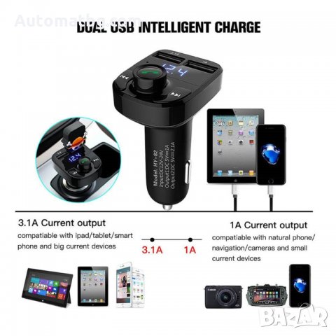 FM Transmitter Automat, X8 с два порта, снимка 2 - Аксесоари и консумативи - 28184422