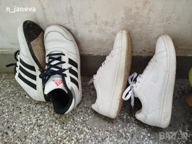 бели маратонки  adidas , FILA , снимка 6 - Кецове - 49312397