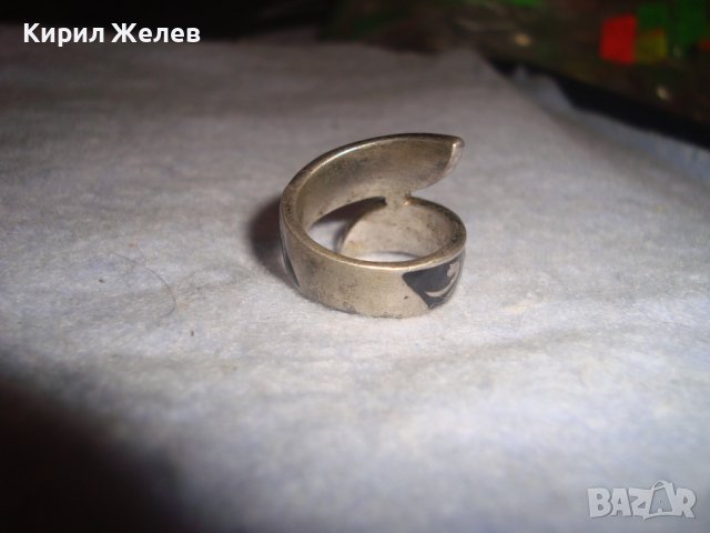 ПОСРЕБРЕН ЕМАЙЛИРАН СТИЛИЗИРАН МЕСИНГОВ АРТ МОДЕЛ ПРЪСТЕН ОРНАМЕНТИРАН 17511, снимка 10 - Пръстени - 37510260