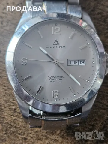 Мъжки часовник Dugena autmatic Wr 100  8205 сапфирено стъкло, автоматичен, с дата и час, 40 мм
