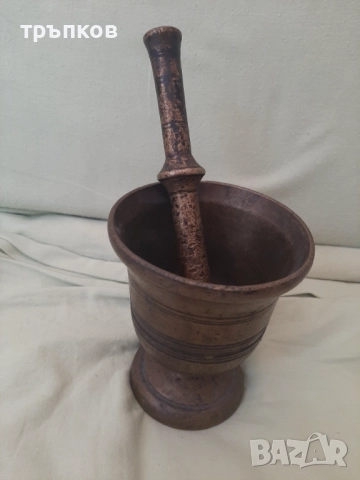 старо месингово хаванче, снимка 2 - Антикварни и старинни предмети - 51627130