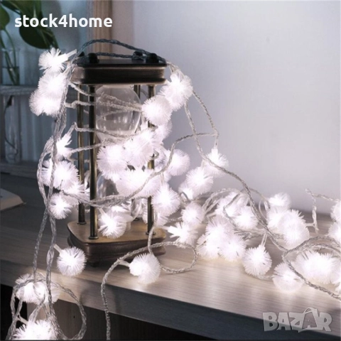 Коледни Лампички с форма на снижинки, Многоцветни, 5 метра, снимка 4 - Декорация за дома - 52672557