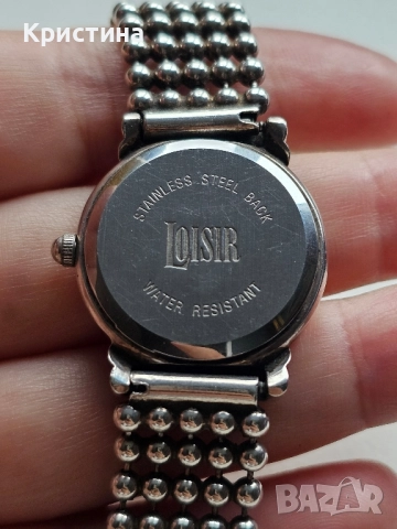 Сребърен часовник на Loisir by Oxette , снимка 5 - Дамски - 51962264