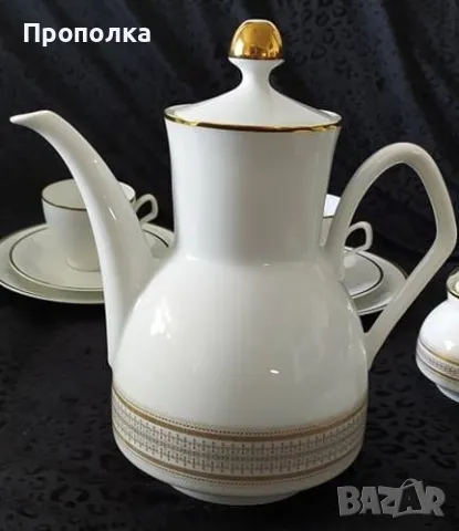 Ефирен, снежен сервиз за кафе/чай прозиращ "Vohenstrauss'' Johann Seltmann , снимка 6 - Сервизи - 49032224