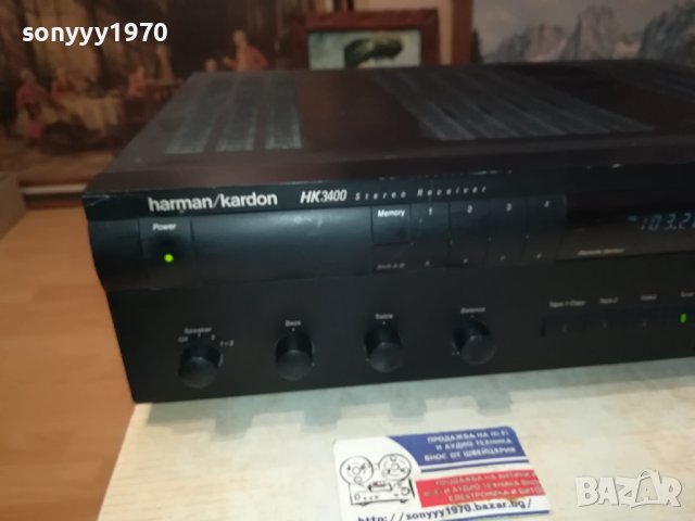 HARMAN/KARDON HK3400 RECEIVER-MADE IN JAPAN-SWISS 1801241125, снимка 4 - Ресийвъри, усилватели, смесителни пултове - 43863303