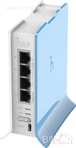 Безжичен Access Point MikroTik hAP lite RB941-2nD-TC, 32MB RAM, 4xLAN, built-in 2.4Ghz..., снимка 1