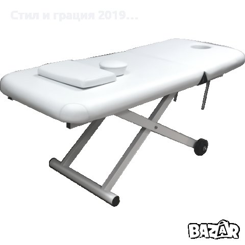 Електрическа кушетка Wenga (1мотор) - бяла/черна, снимка 8 - Кушетки - 43362302