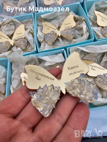 Подаръчета за гости - Пеперуда, за Кръщение, Погача, Рожден ден, Абитуриентски бал и др, снимка 6 - Фигурки - 47975952