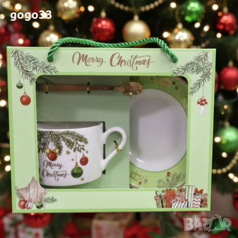 коледен подаръчен комплект , снимка 3 - Чаши - 52587682