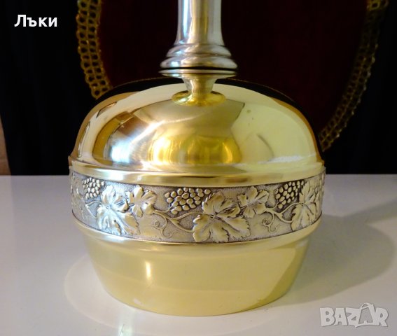 Царски бронзов бокал,чаша за вино 500 мл.,лози,грозде , снимка 5 - Антикварни и старинни предмети - 37274989