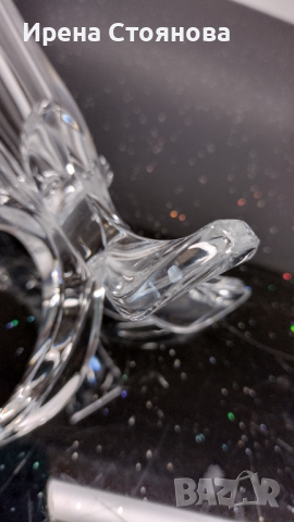 Кристална ваза d'Arques  France. Височина 22 см. Нова, в оригинална опаковка. , снимка 10 - Вази - 44852824