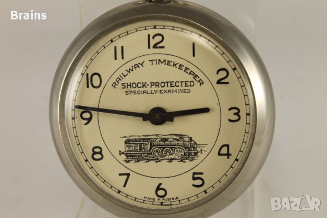 Австрийски ЖП-ски Джобен Часовник RAILWAY TIMEKEEPER, снимка 4 - Антикварни и старинни предмети - 43778538