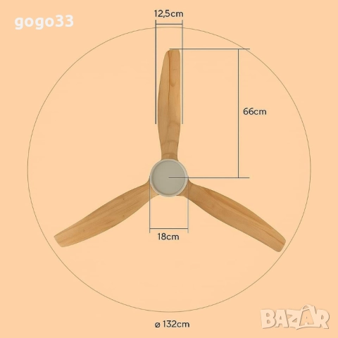 таванен вентилатор , снимка 11 - Вентилатори - 51489086